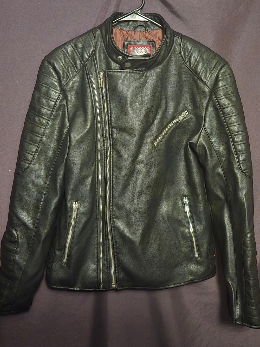 De-Niko Blk Motorcycle Styled Jacket. Large